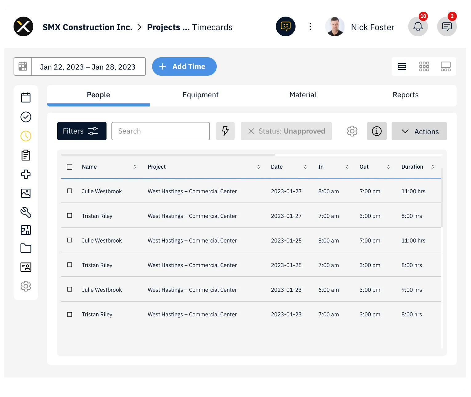 Timekeeping Dashboard